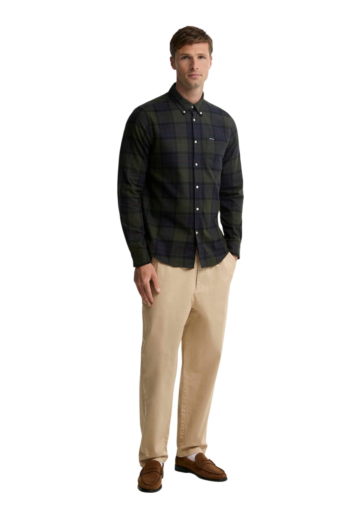 Camicia a Maniche Lunghe Fortrose Tailored Shirt MSH4991 Shadow Classic Tartan