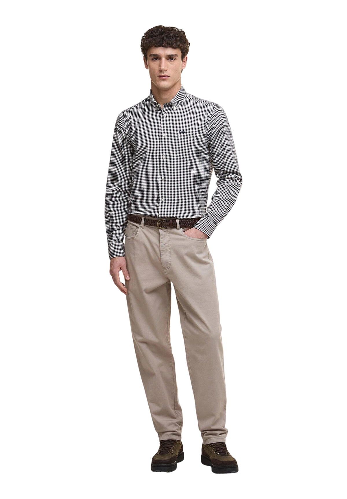 Camicia* Padshaw Tailored Shirt MSH5027 Dark Oak