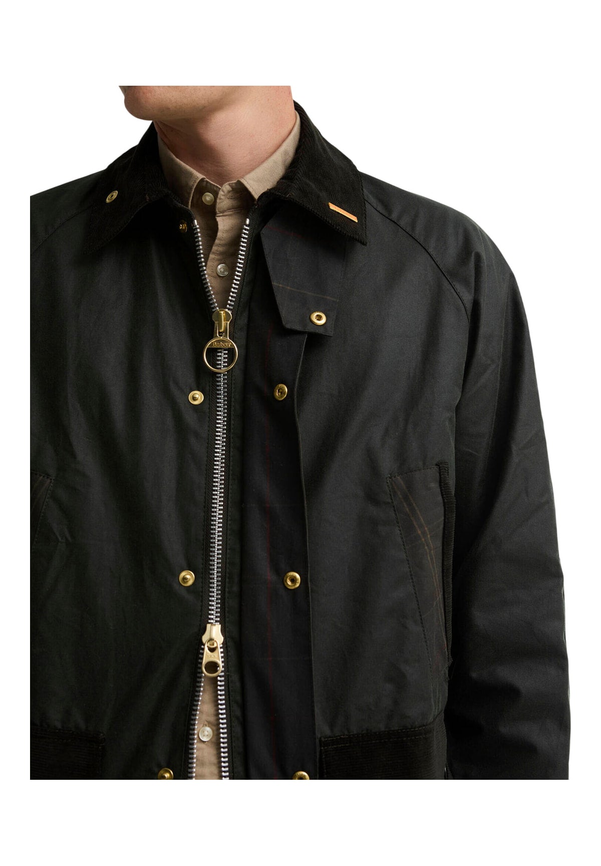 Giubbotto Icons Patch Bedale Wax Jacket MWX2585 Sage