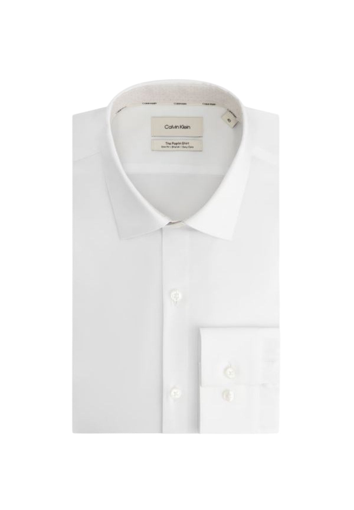 Camicia a Maniche Lunghe Slim Esntl Poplin St LV019EU103 White
