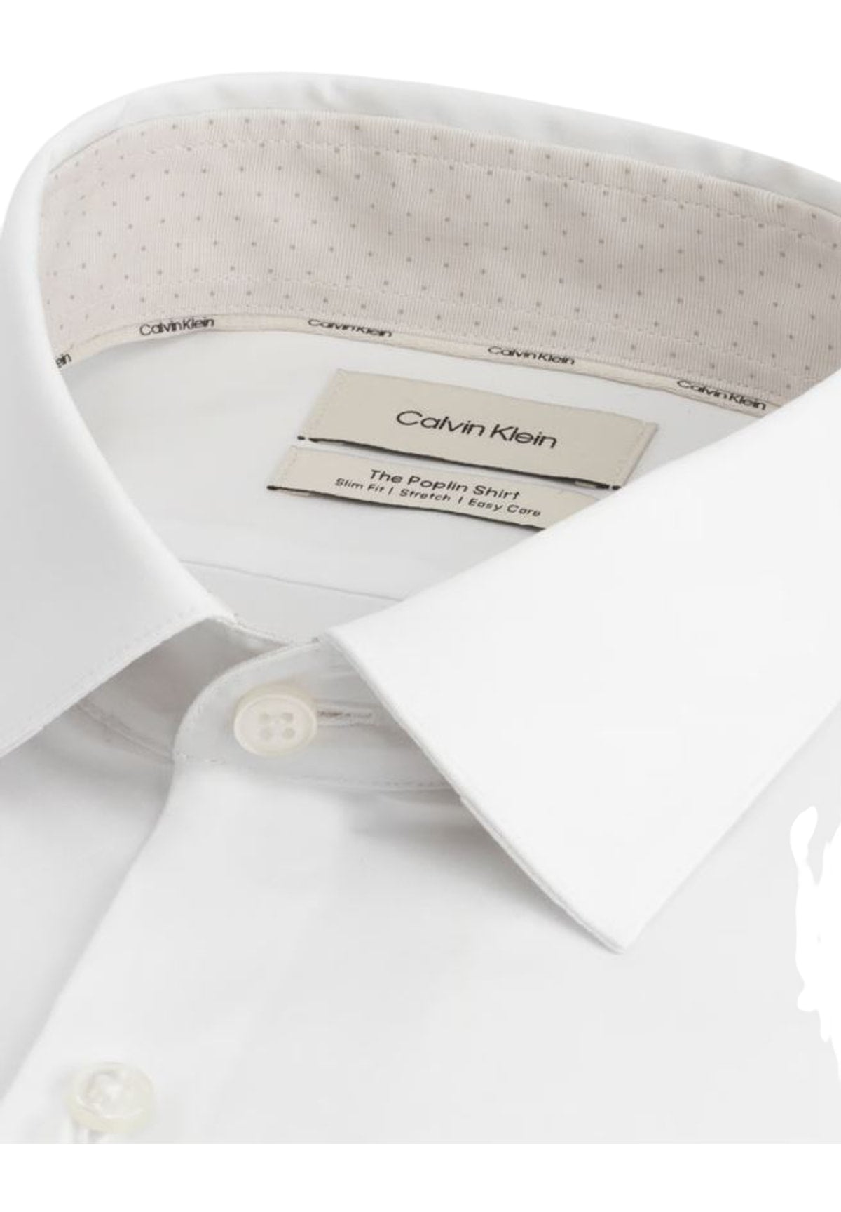 Camicia a Maniche Lunghe Slim Esntl Poplin St LV019EU103 White