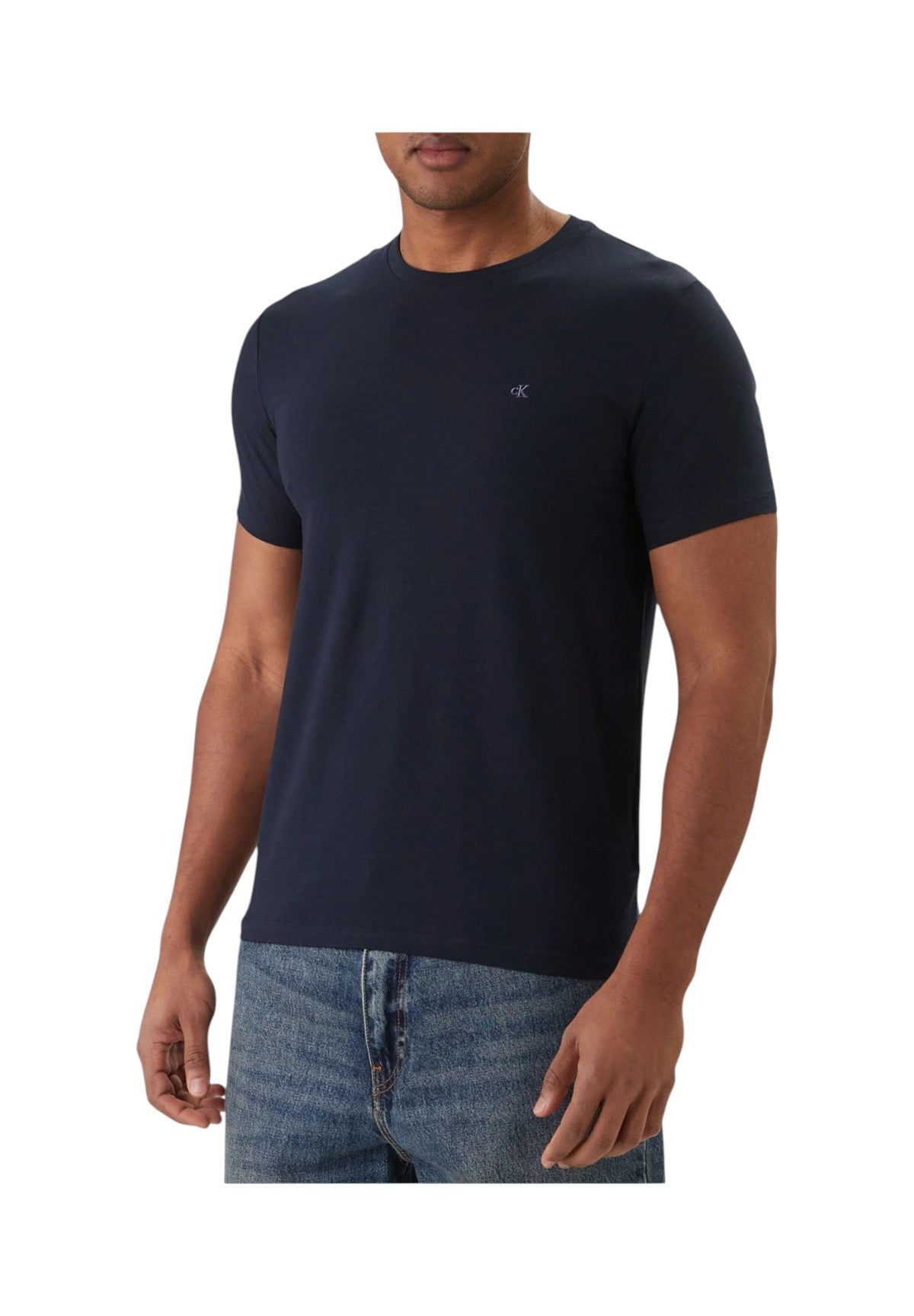 T-shirt a Maniche Corte Ss Slim Stretch Cttn LV04LC240G Dark sapphire