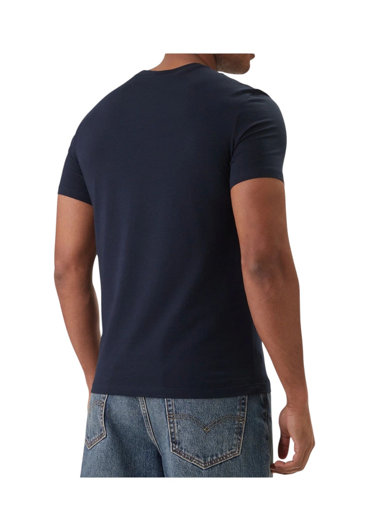 T-shirt a Maniche Corte Ss Slim Stretch Cttn LV04LC240G Dark sapphire