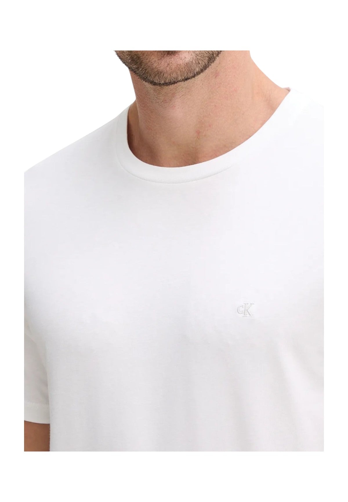 T-shirt a Maniche Corte Ss Slim Stretch Cttn LV04LC240G Bright White