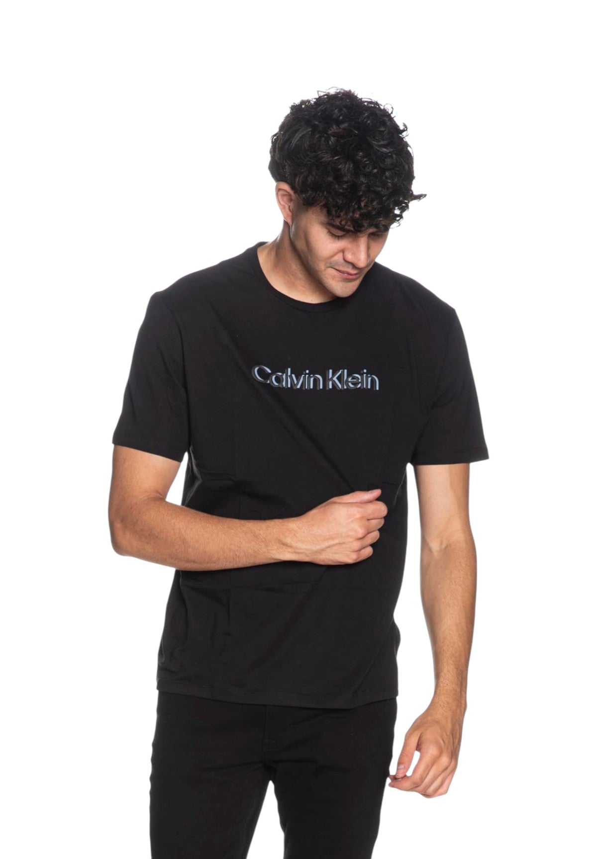 T-shirt a Maniche Corte Ss 30S Eu Spw Puff S LV04LG809G Black