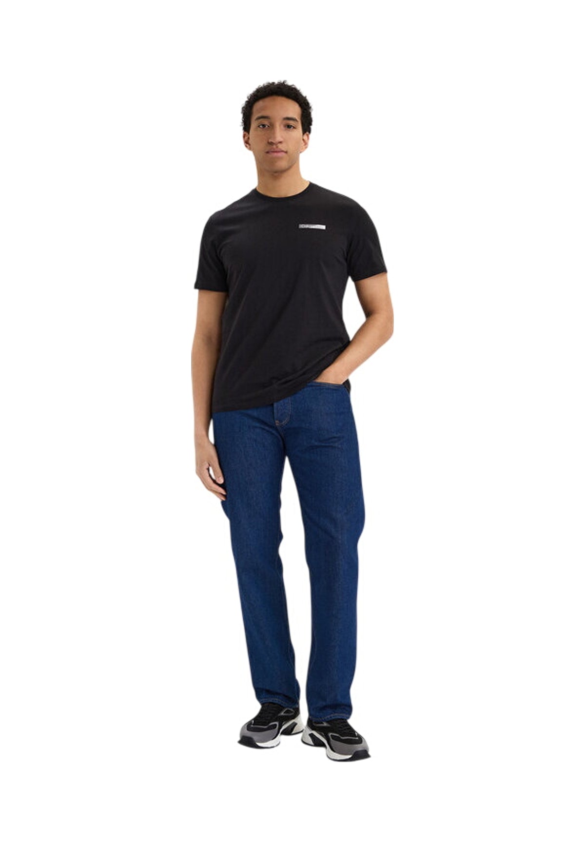 T-shirt a Maniche Corte Ss 30S Eu Spw Split LV04LG810G Black