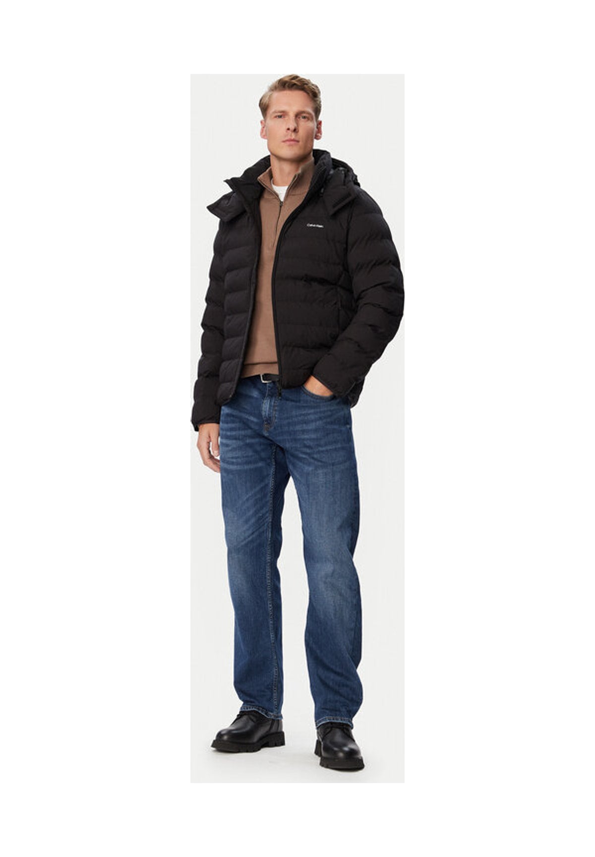 Piumino Pesante Ls Ltwt Nylon Hooded LV04LH501G Black