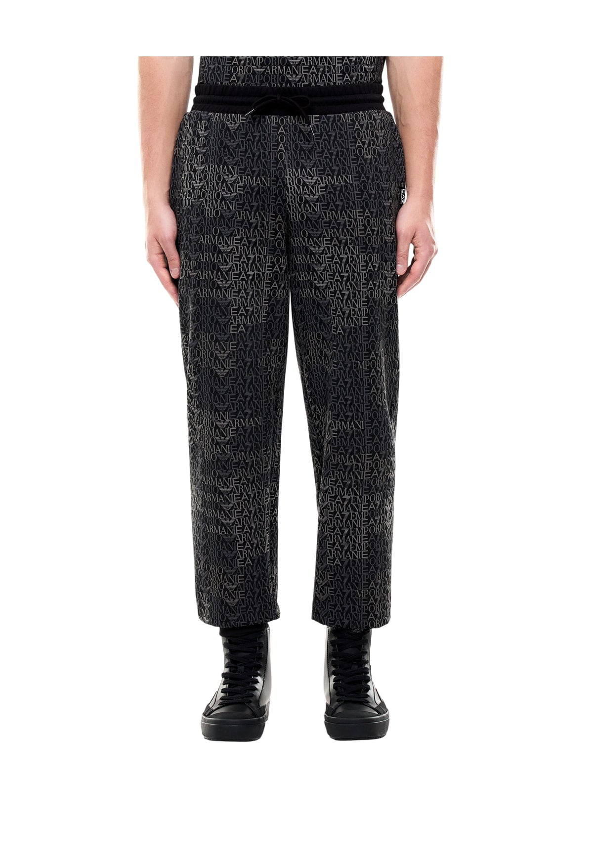 Pantaloni 7M002207 Fancy Black Ea7 Mono