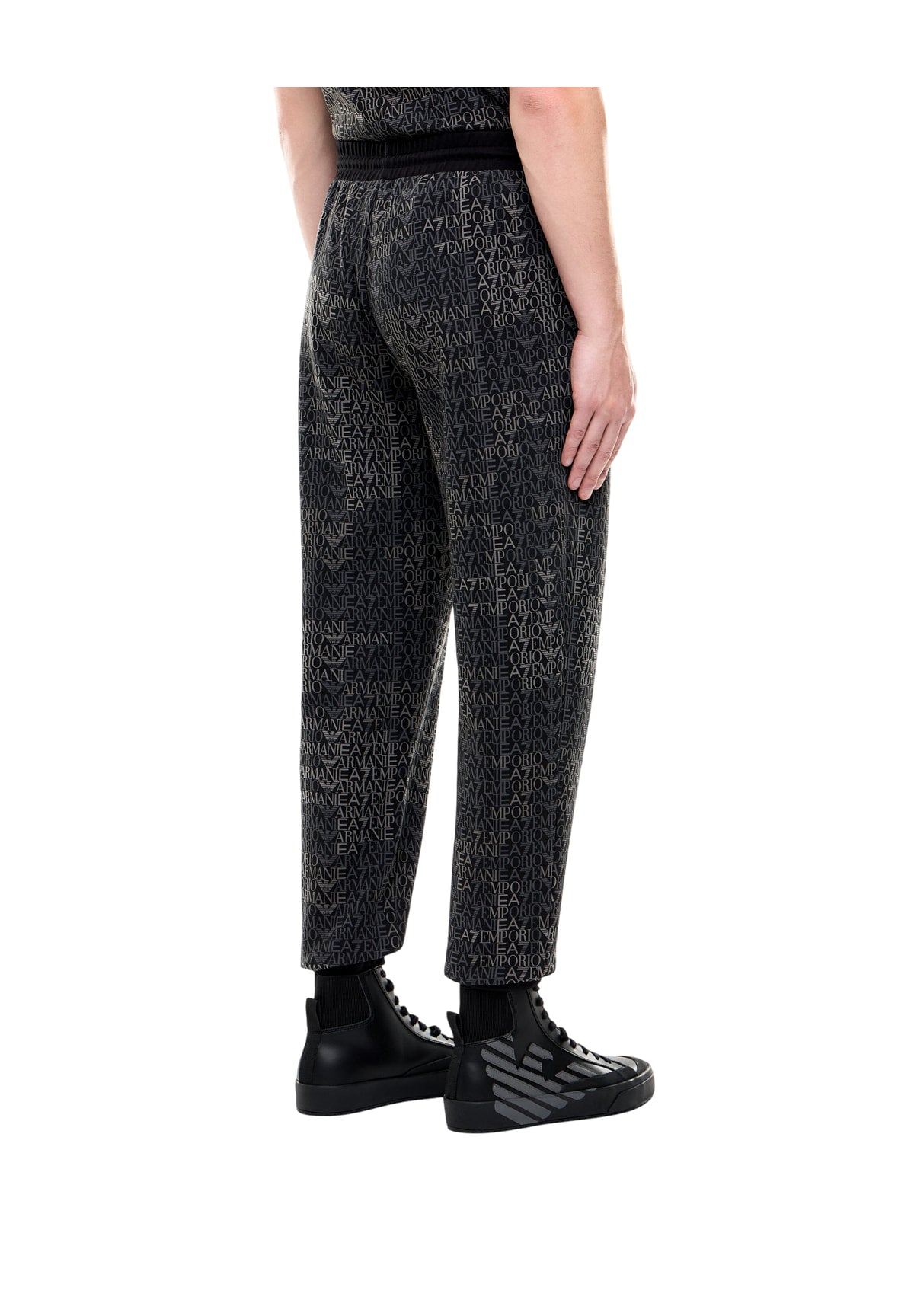 Pantaloni 7M002207 Fancy Black Ea7 Mono