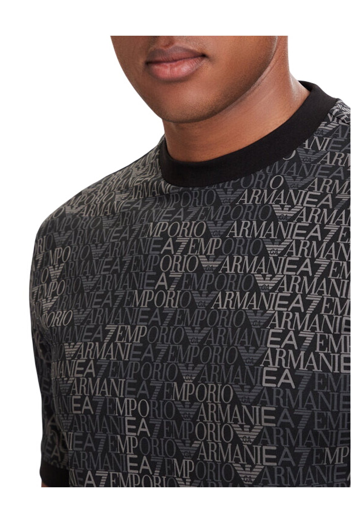T-shirt a Maniche Corte 7M002819 Fancy Black Ea7 Mono