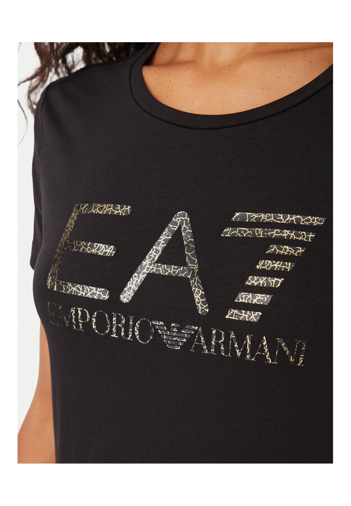 T-shirt a Maniche Corte 7W001443 Black And Gold
