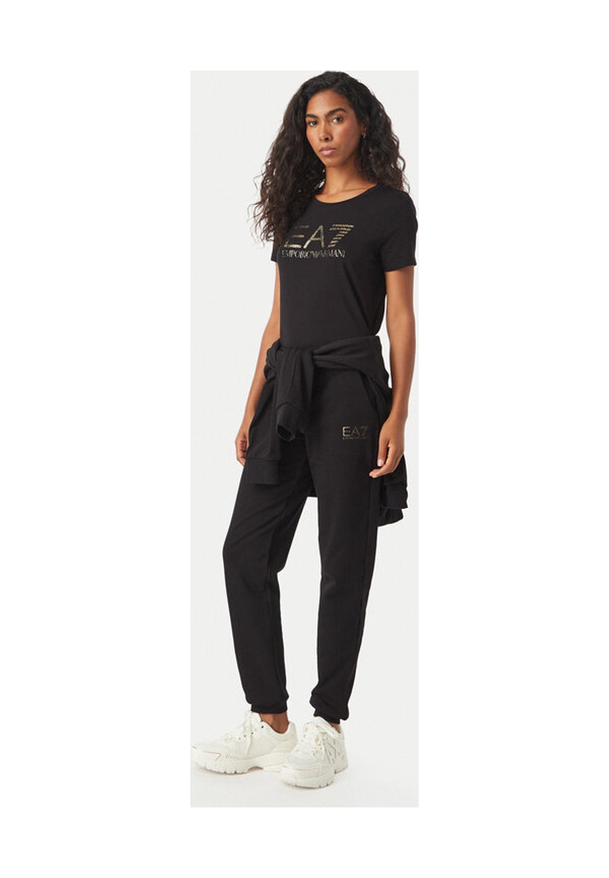 T-shirt a Maniche Corte 7W001443 Black And Gold