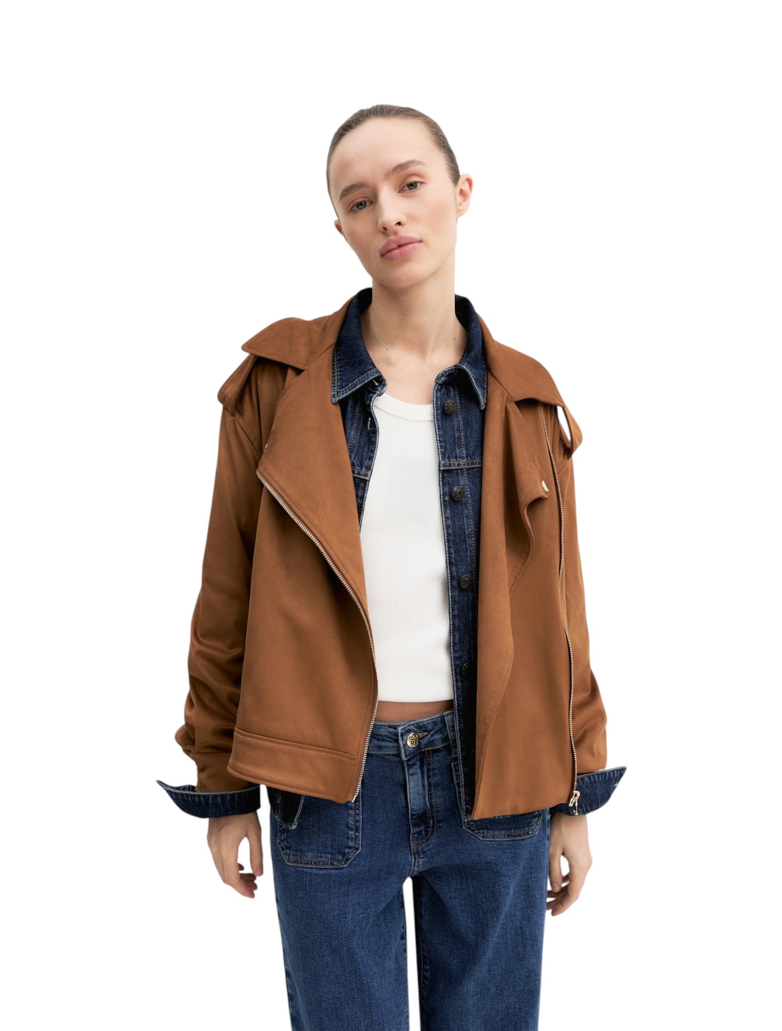 Giacca 2625916061200 EMMDOMINO Cognac