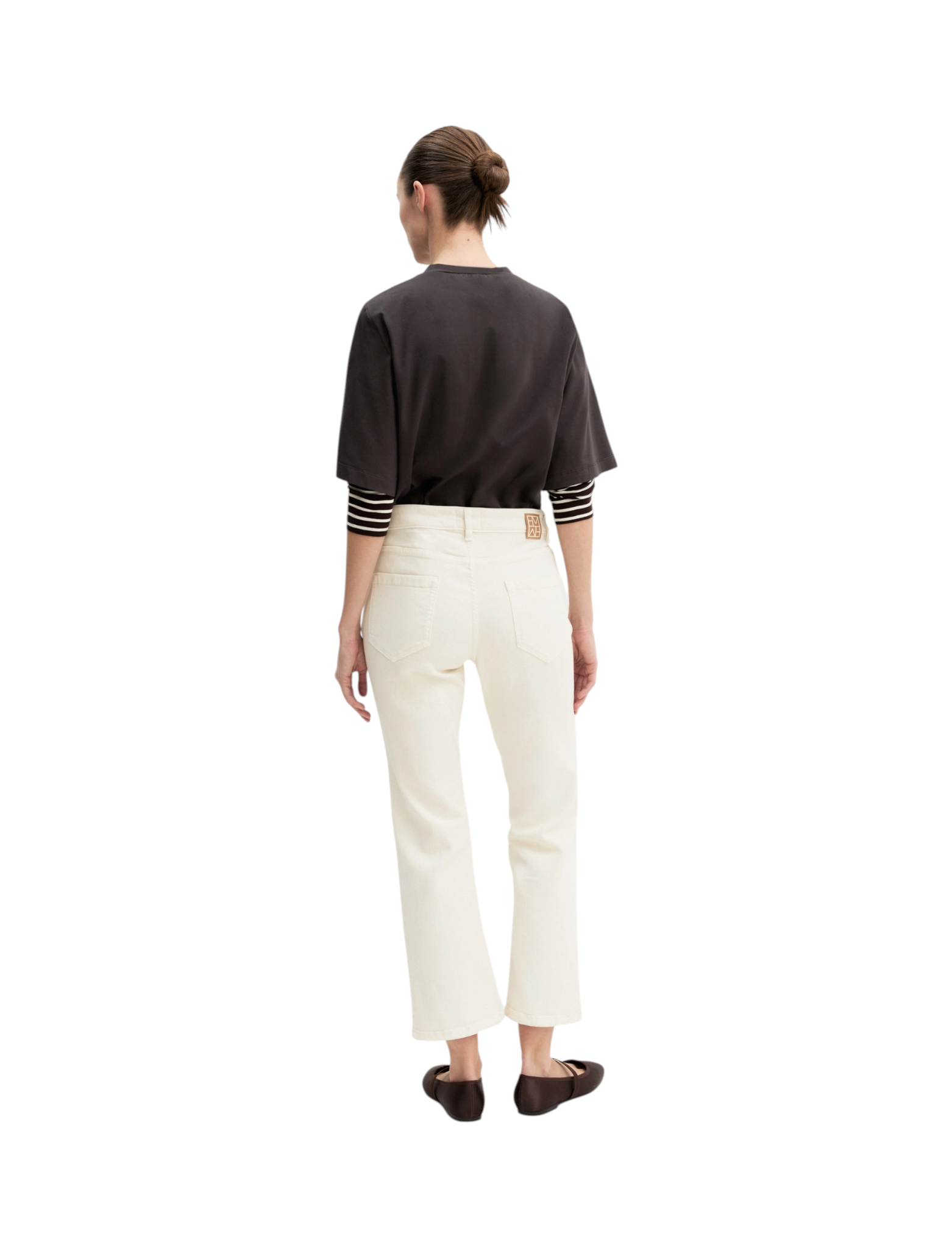 Pantaloni 2625136071200 EMMQUAGGA Panna