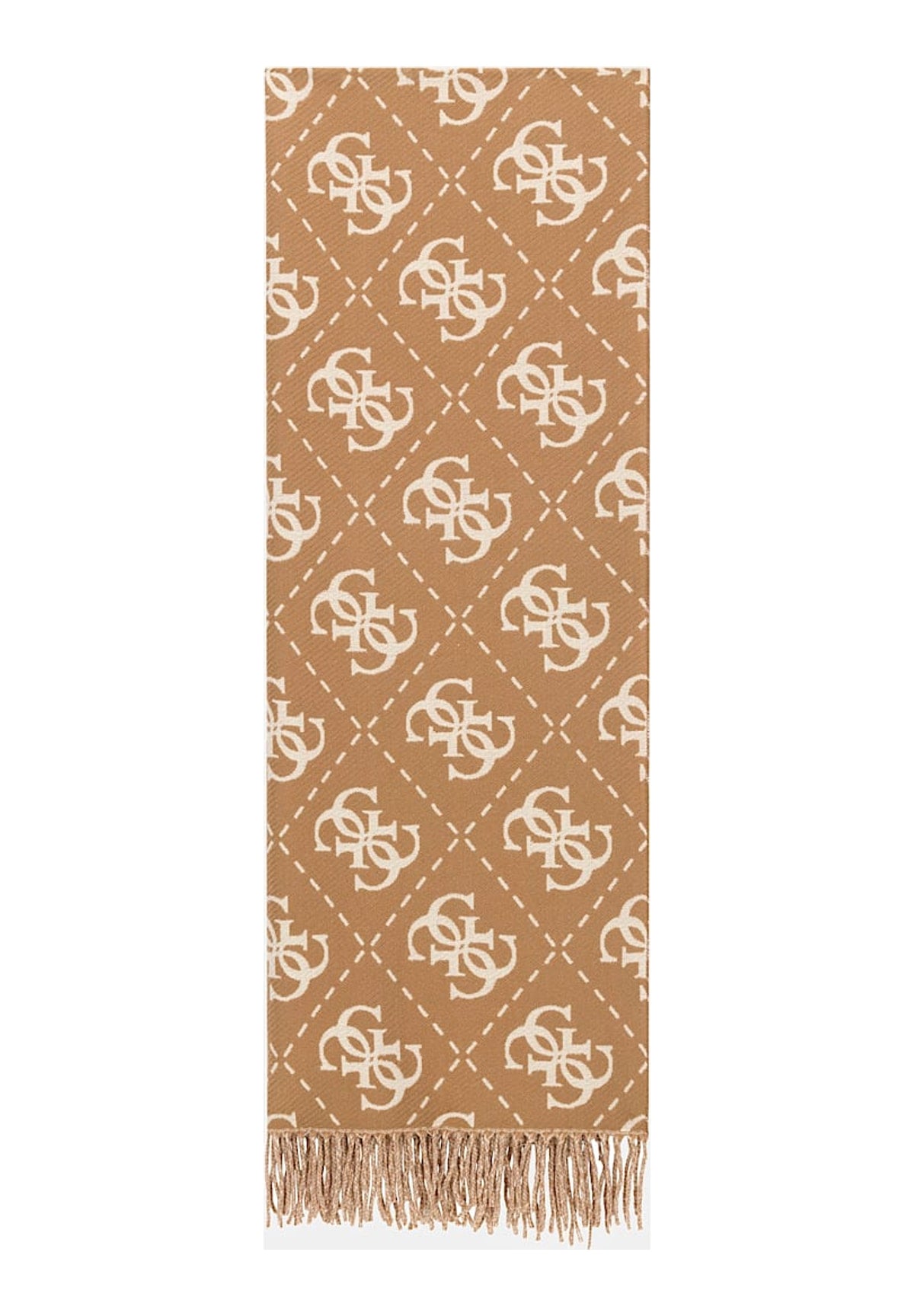 Sciarpa Scarf AW5217 Latte Logo Brown