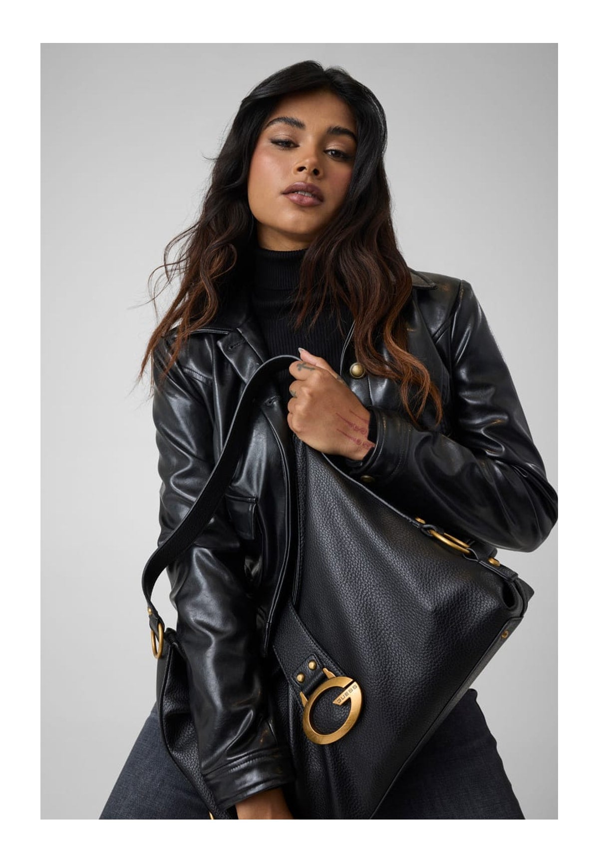 Borsa a Spalla Decor Vintage Sml Gf HWBB93 Black