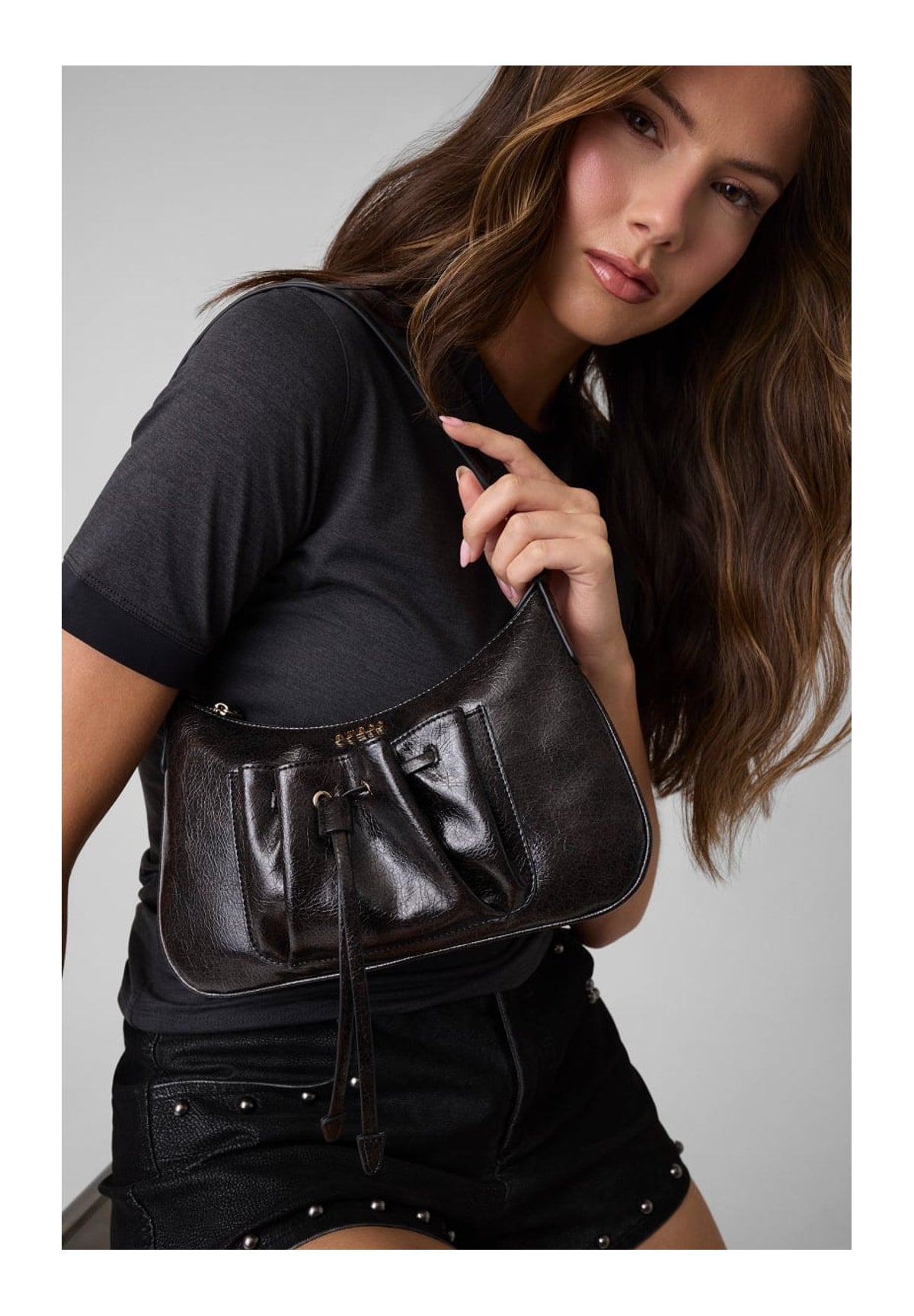 Borsa a Spalla Bronna Shoulder Satc HWBG23 Black
