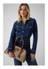 Guess Borsa a Spalla Samantha Girlfriend HWJG23 Latte Logo, Brown