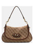 Guess Borsa a Spalla Samantha Girlfriend HWJG23 Latte Logo, Brown