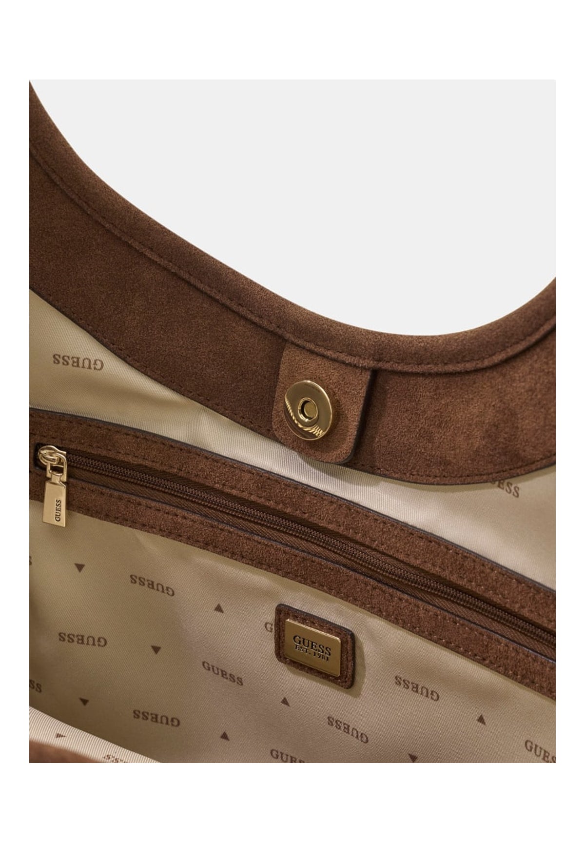 Borsa a Spalla Samantha Girlfriend HWJG23 Latte Logo, Brown