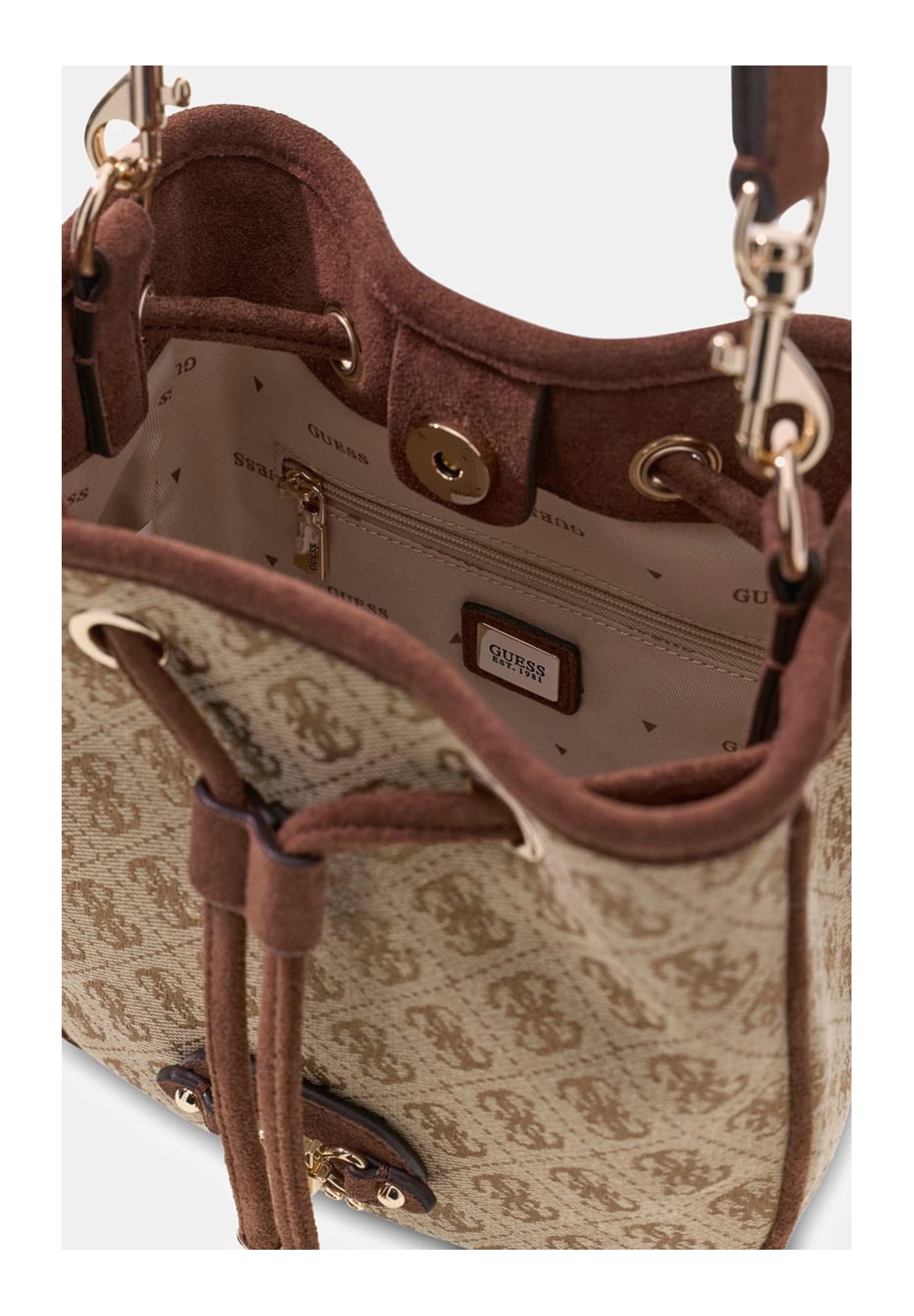 Borsa a Spalla Samantha Girlfriend HWJG23 Latte Logo, Brown