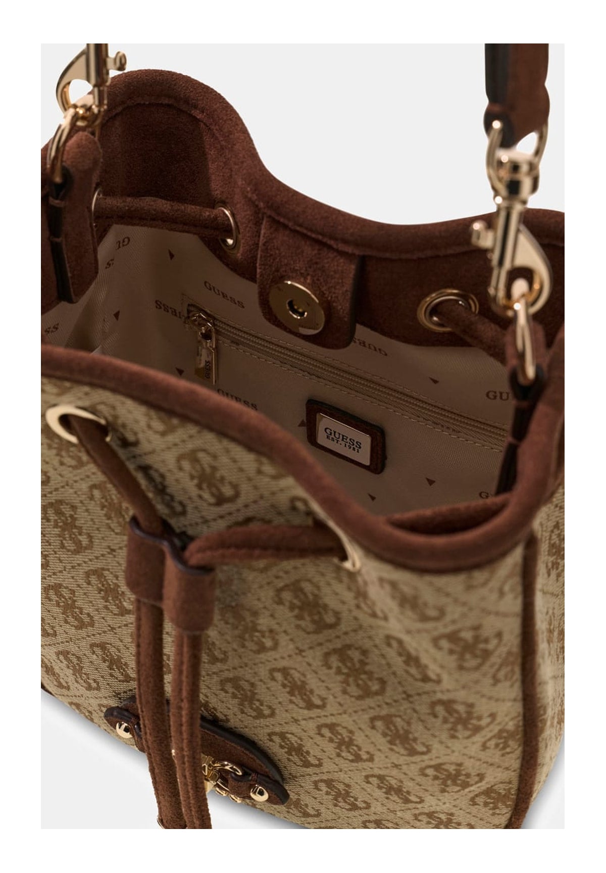 Borsa a Spalla Samantha Girlfriend HWJG23 Latte Logo, Brown