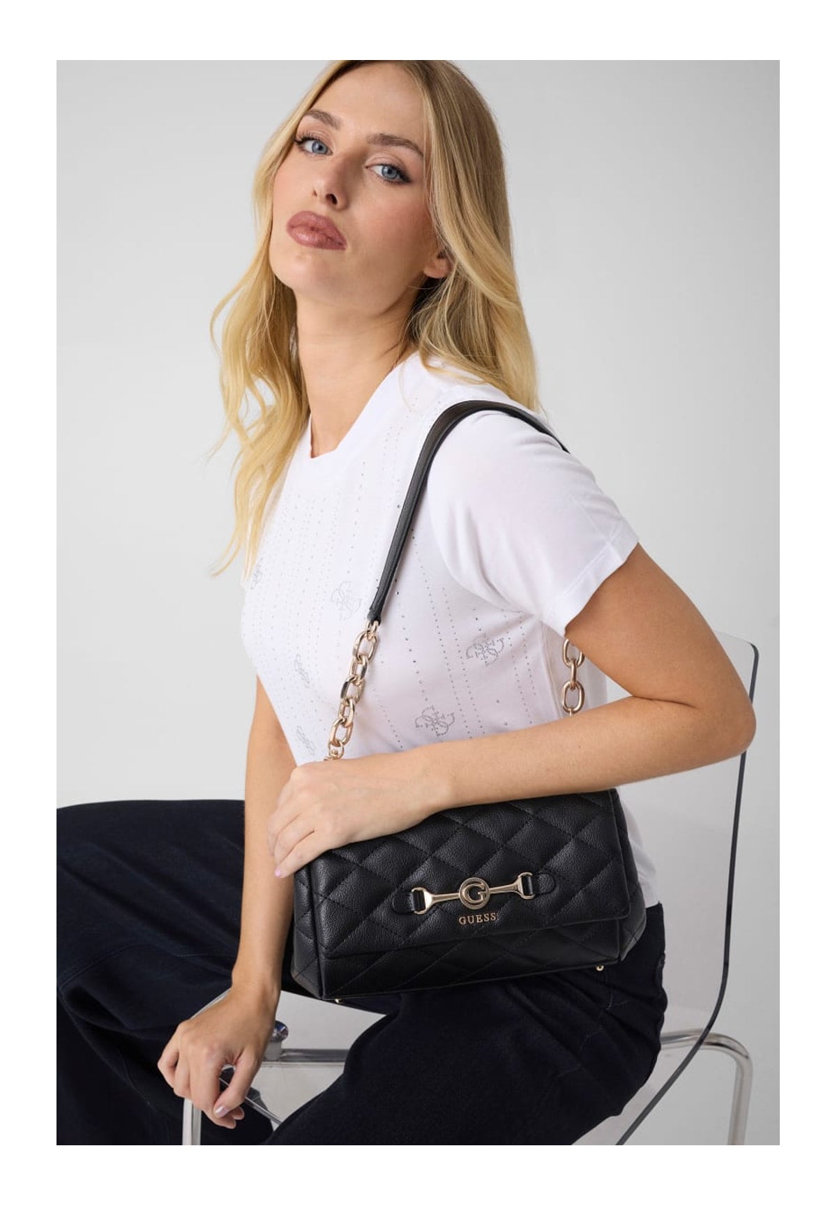 Borsa a Spalla Frances Hobo HWQG22 Black