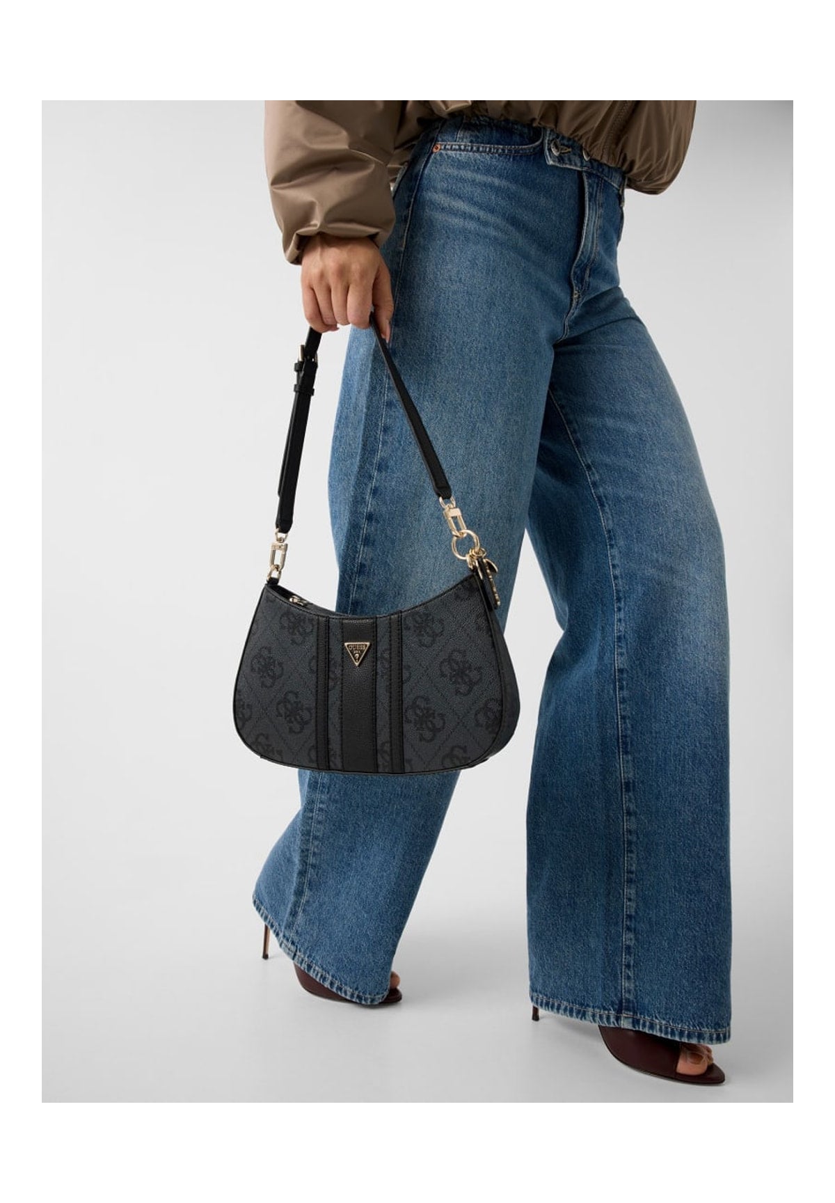 Borsa a Spalla Elsie Shoulder Bag HWSS96 Coal Logo