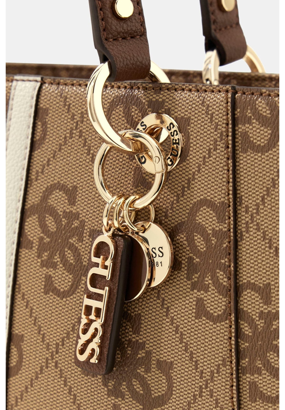 Borsa a Spalla Elsie Shoulder Bag HWSS96 Latte Logo, Brown