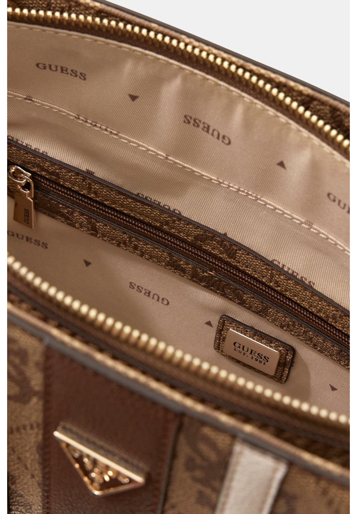 Borsa a Spalla Elsie Shoulder Bag HWSS96 Latte Logo, Brown