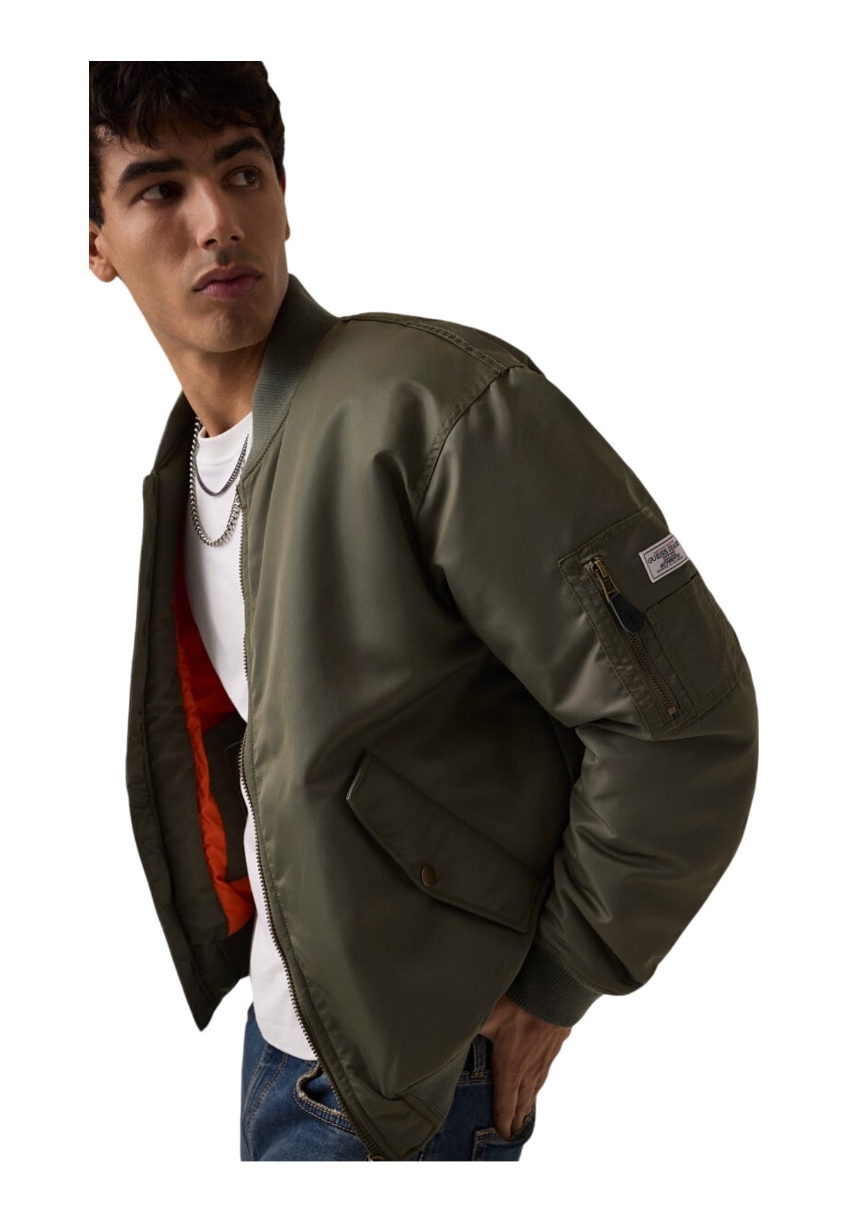Giubbotto Bomber Gj Bomber Jkt M5RL81 Olive Light Green