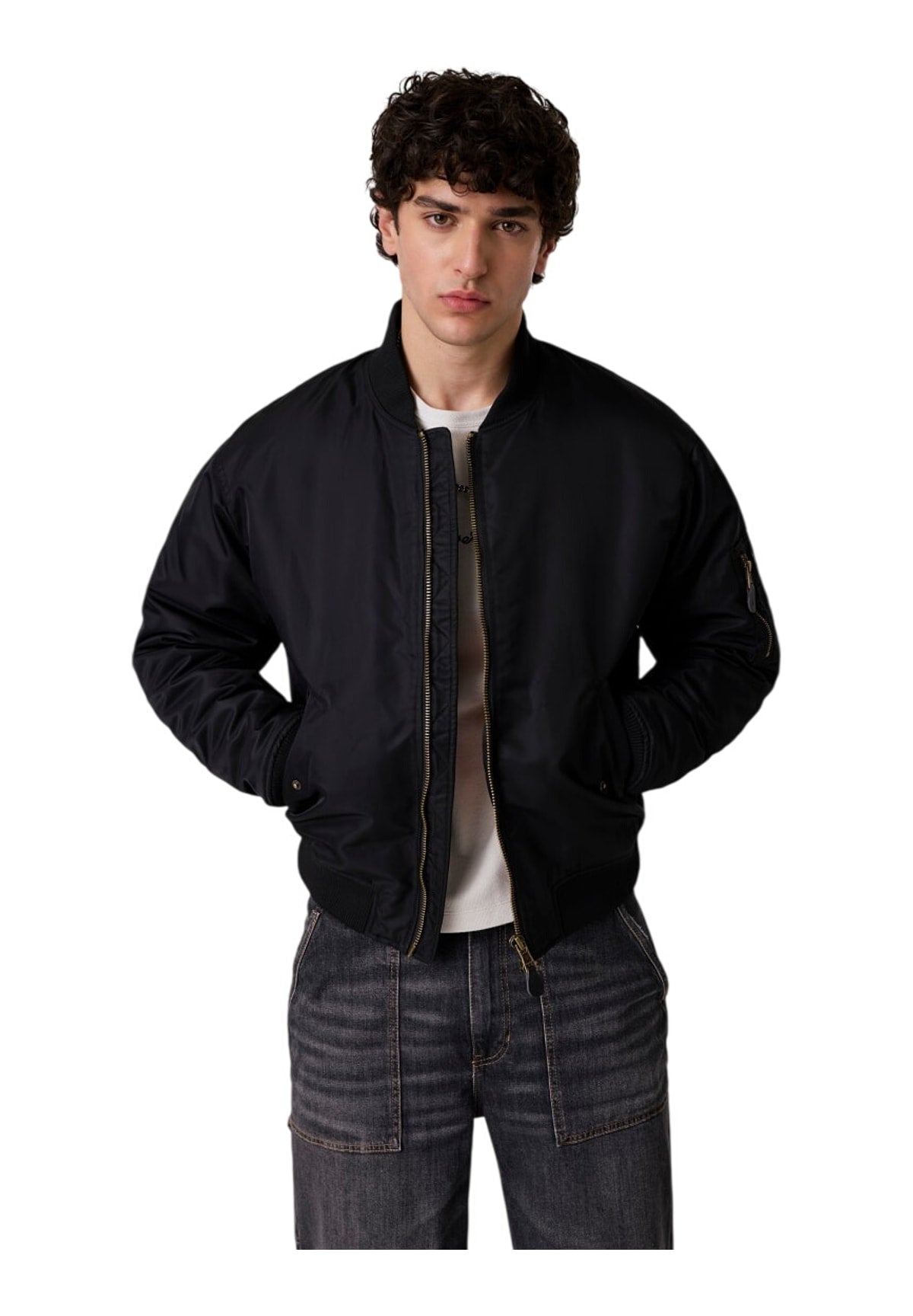 Giubbotto Bomber Gj Bomber Jkt M5RL81 Jet Black A996