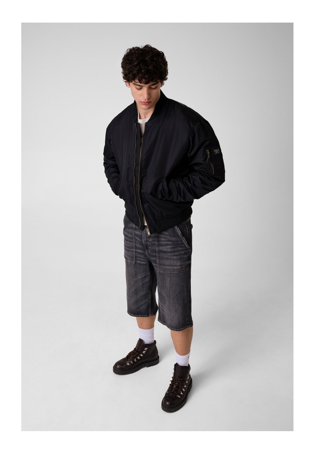 Giubbotto Bomber Gj Bomber Jkt M5RL81 Jet Black A996