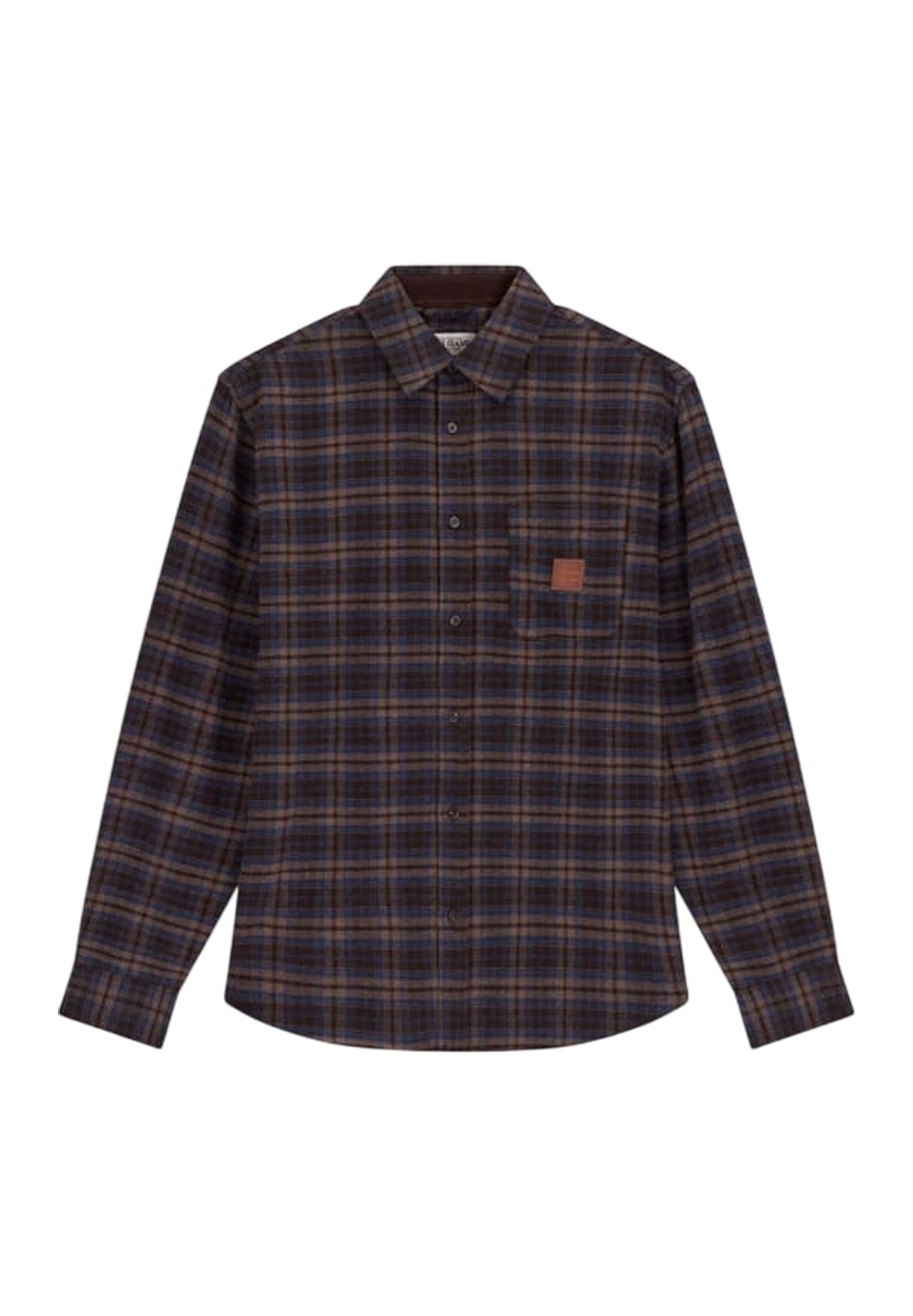Camicia a Maniche Lunghe Gj Regular Fit Plaid M6BH10 Espresso Plaid