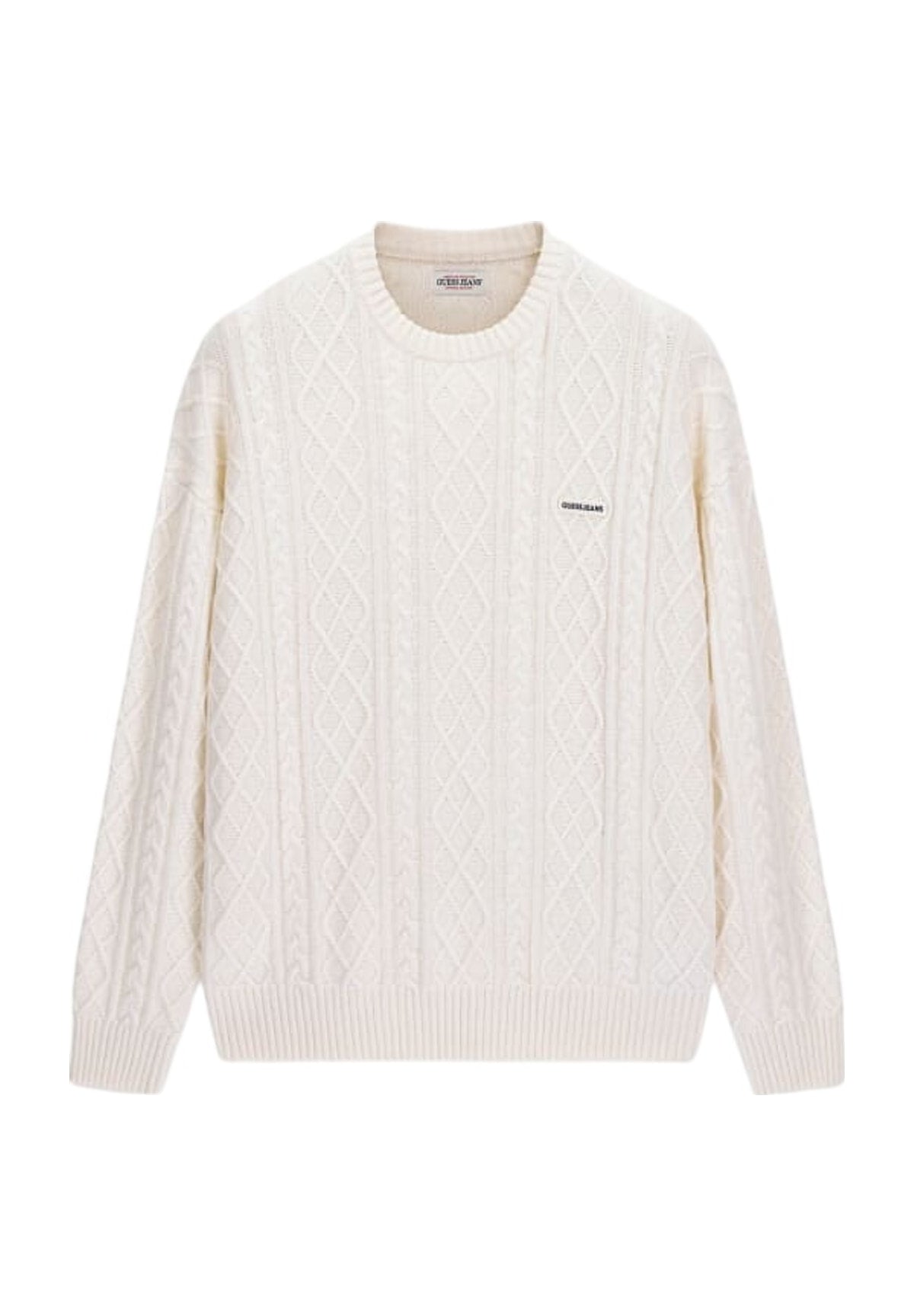 Maglione Girocollo Gj Ls Cn Cable Swtr M6BR01 Warm white