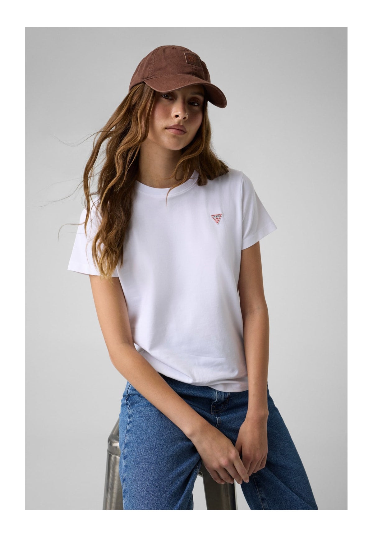 T-shirt a Maniche Corte Gj Ss Cn Reg Mini Tr W4YI10 Pure White