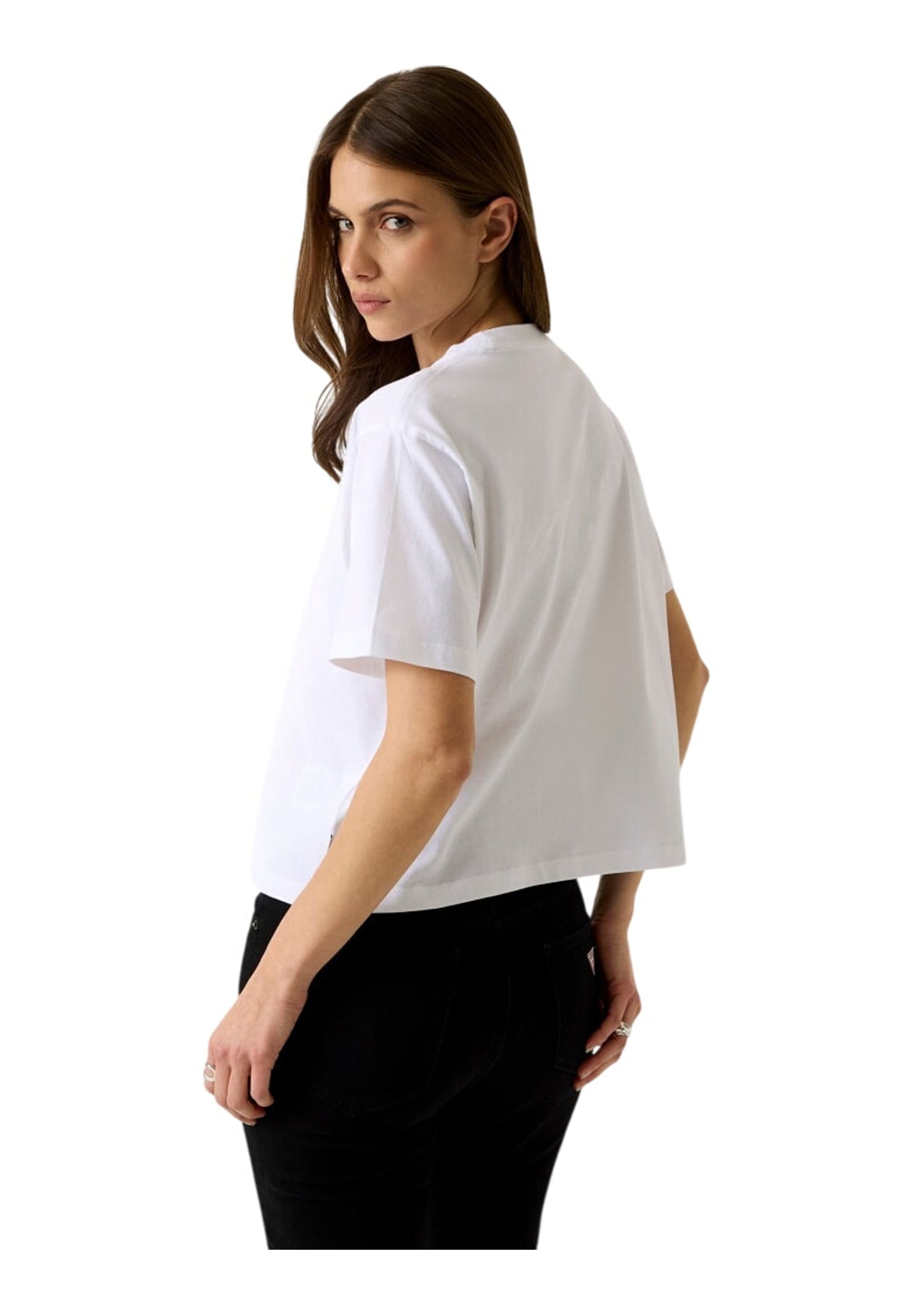 T-shirt a Maniche Corte Gj Ss Cn Boxy Iconic W4YI73 Pure White