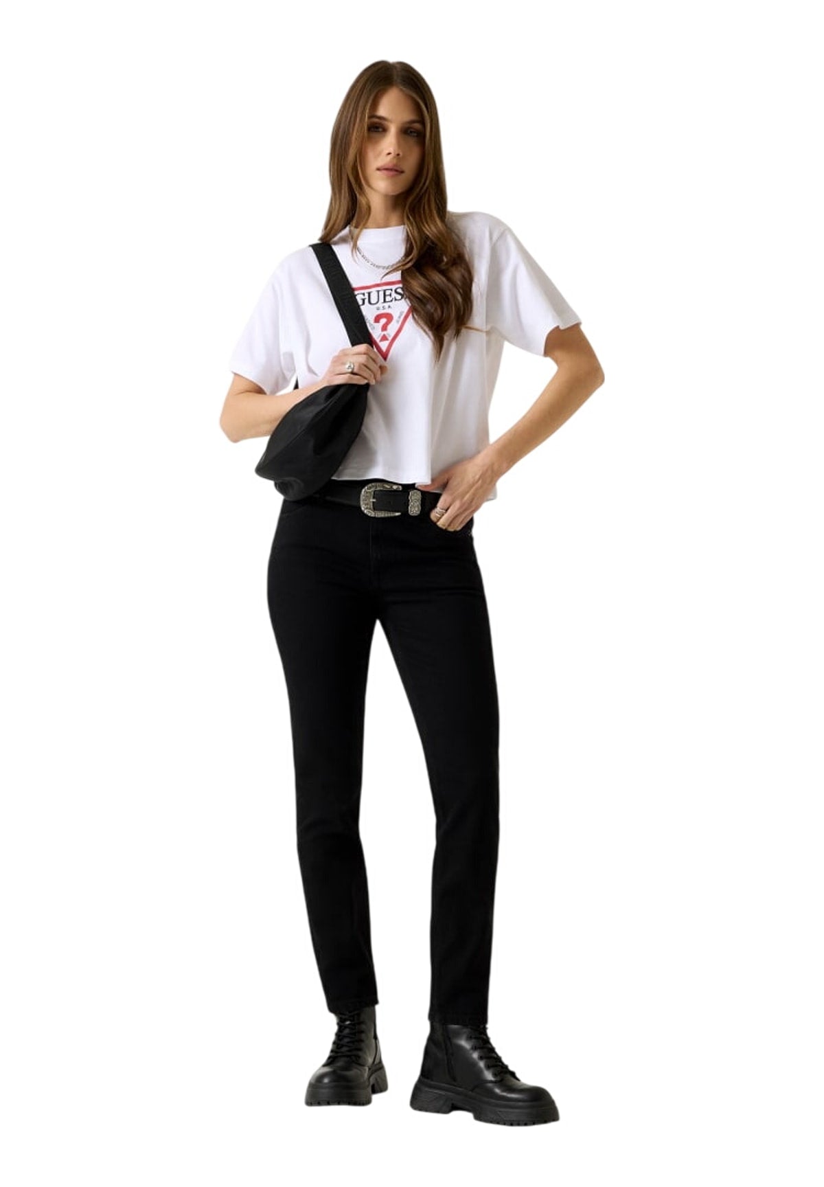 T-shirt a Maniche Corte Gj Ss Cn Boxy Iconic W4YI73 Pure White