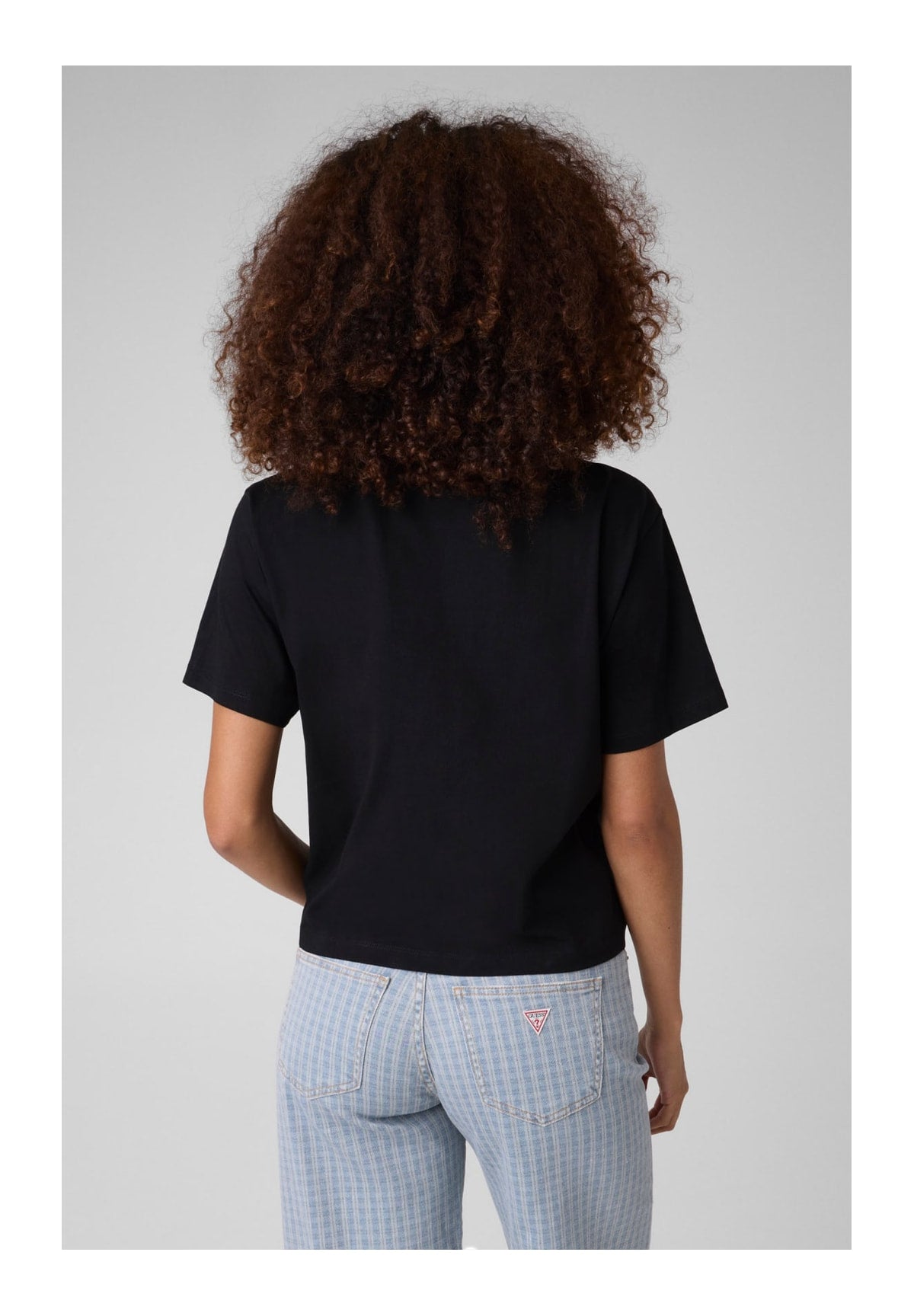 T-shirt a Maniche Corte Gj Ss Cn Boxy Embro W5RI42 Jet Black A996