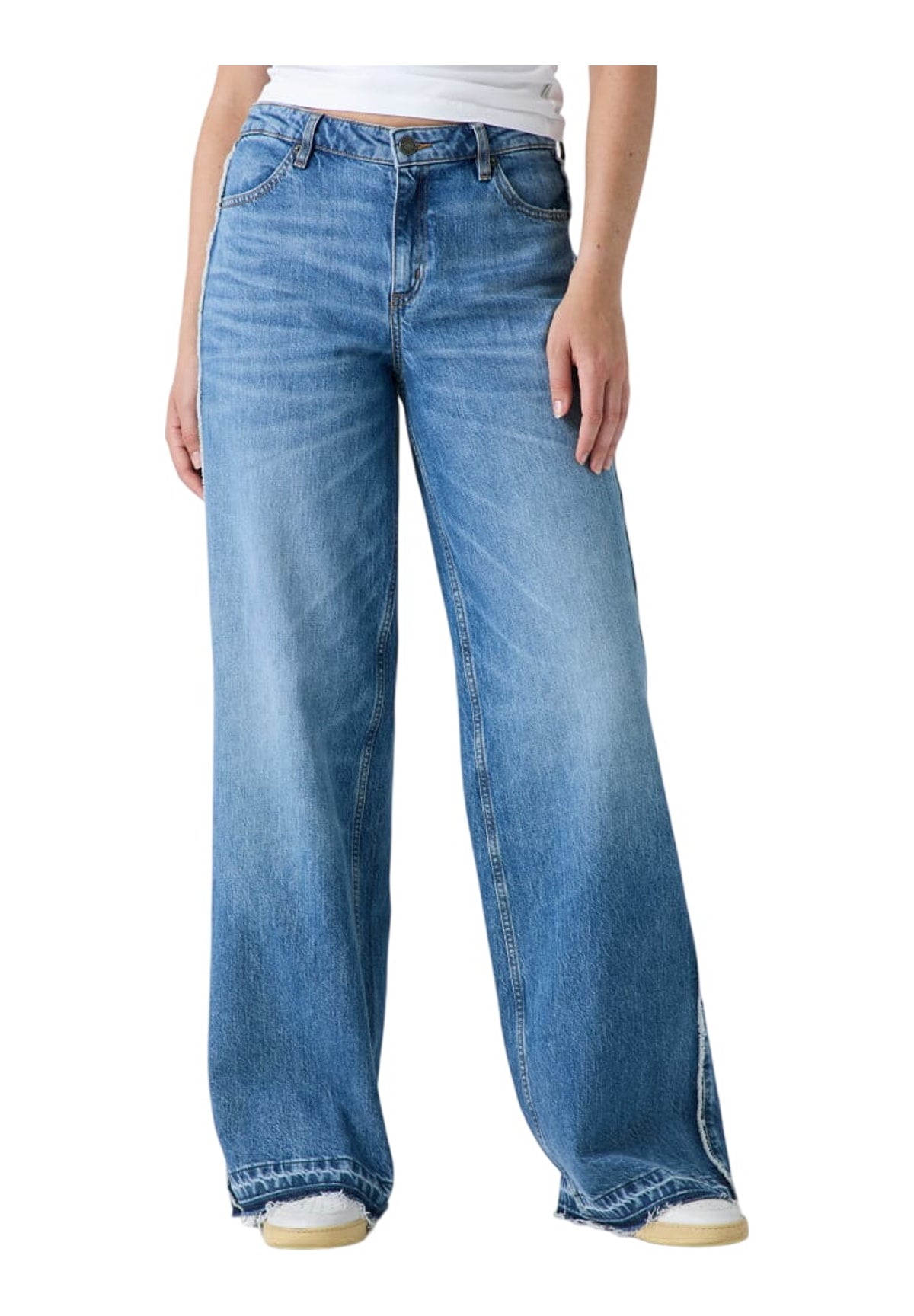 Jeans Gj G11 Wide Leg Seam W6BA18 Gj Vein Medium Used