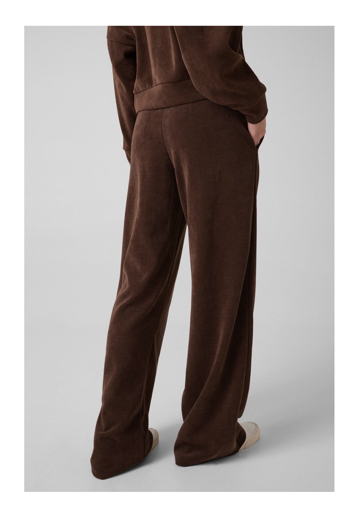 Pantaloni Tuta Gj Rib Track Pant W6BB05 Dark Coffee