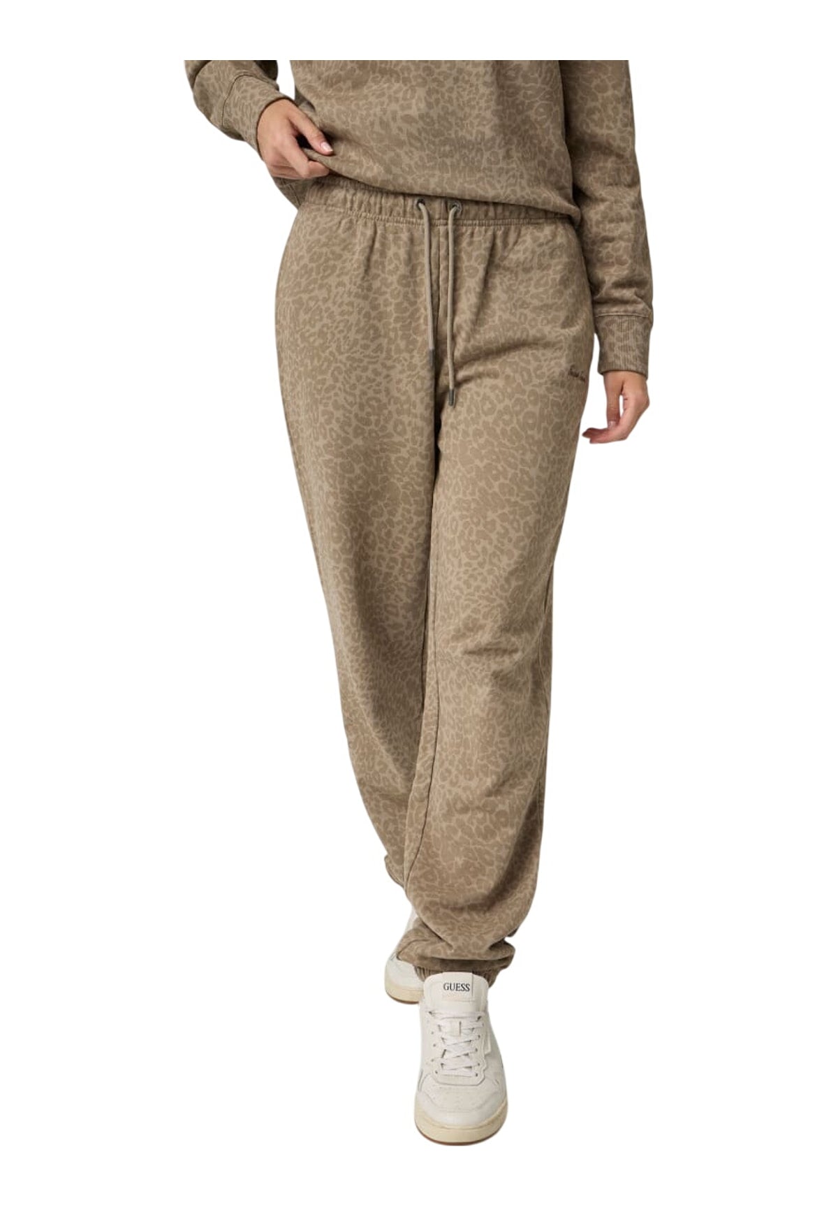 Pantaloni Tuta Gj Relaxed Printed S W6BB07 Gj All Over Tan Leop