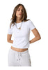 Guess Jeans T-shirt a Maniche Corte Gj Cheetah Star Baby W6BI05 Pure White