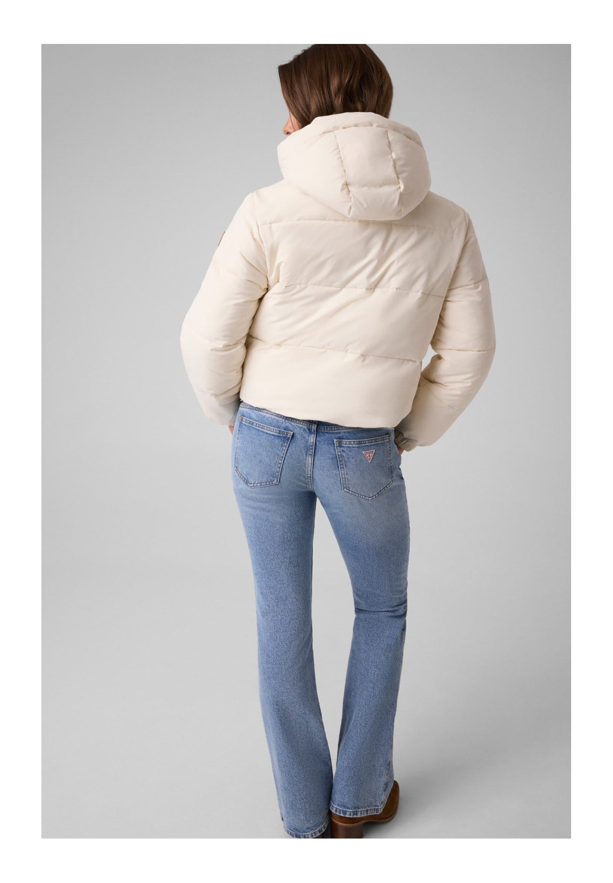 Piumino Pesante Gj Cropped Puffer Ja W6BL25 Sandy Shore
