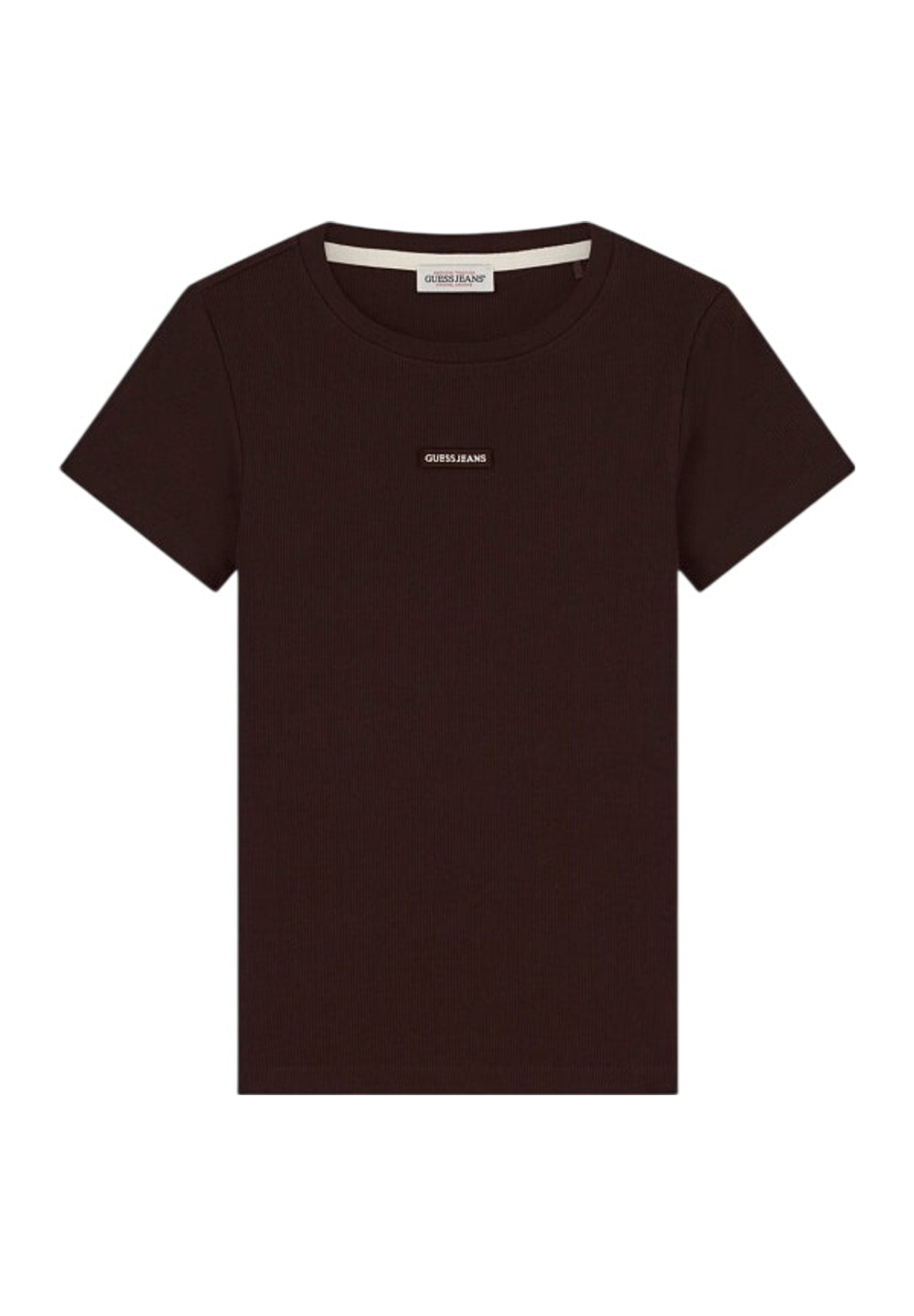 T-shirt a Maniche Corte Gj Patch Rib Ss Slim W6BP04 Dark Coffee