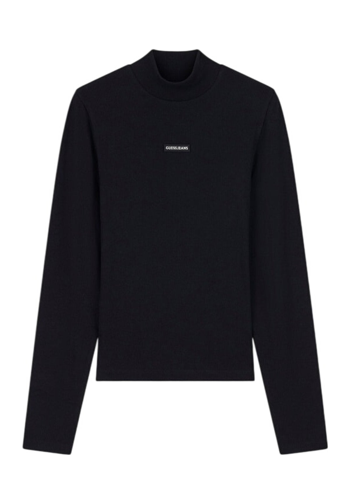 T-shirt a Maniche Lunghe Gj Patch Ls Mock Nec W6BP06 Jet Black A996
