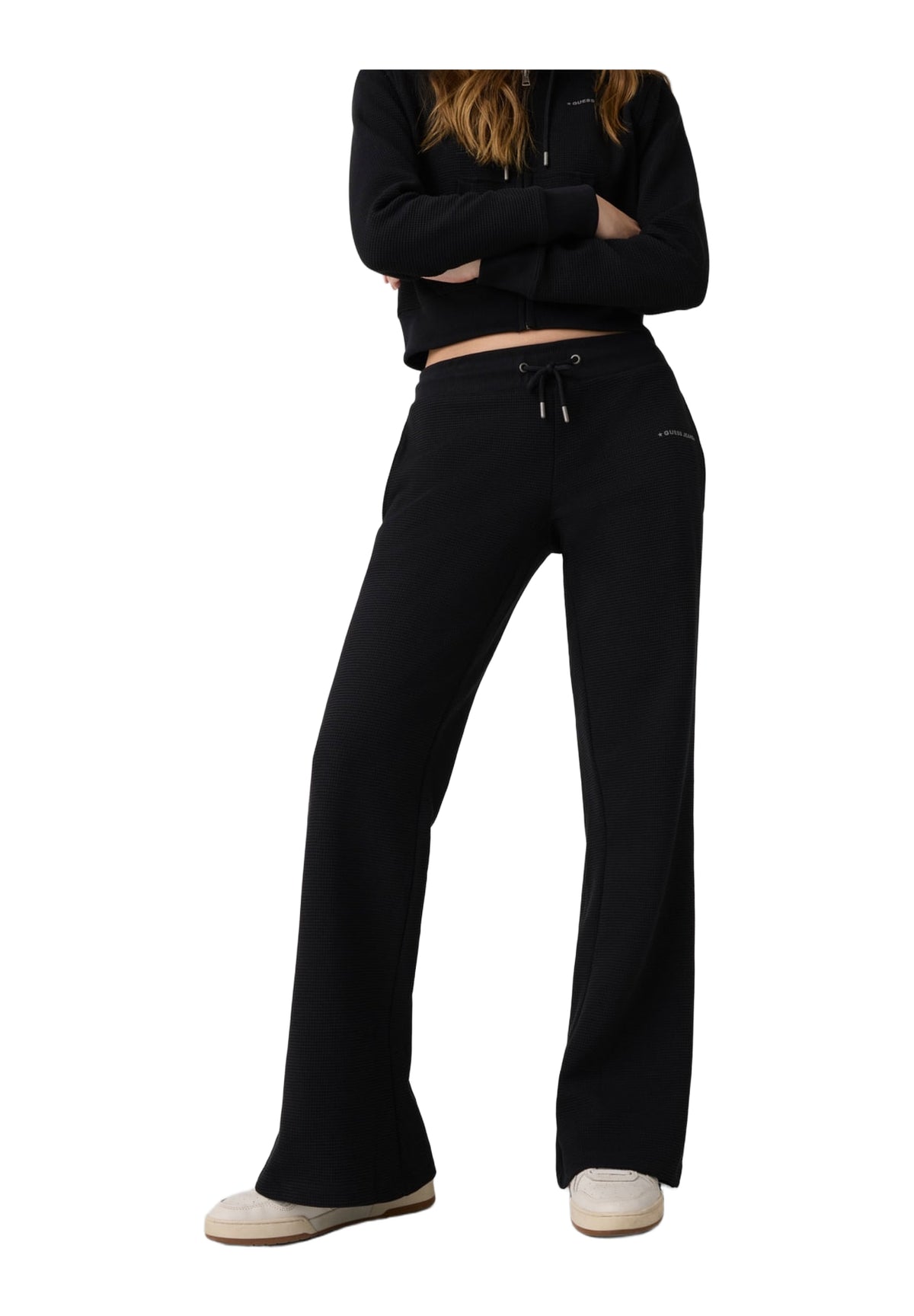 Pantaloni Tuta Gj Star Print Waffle W6YB07 Jet Black A996