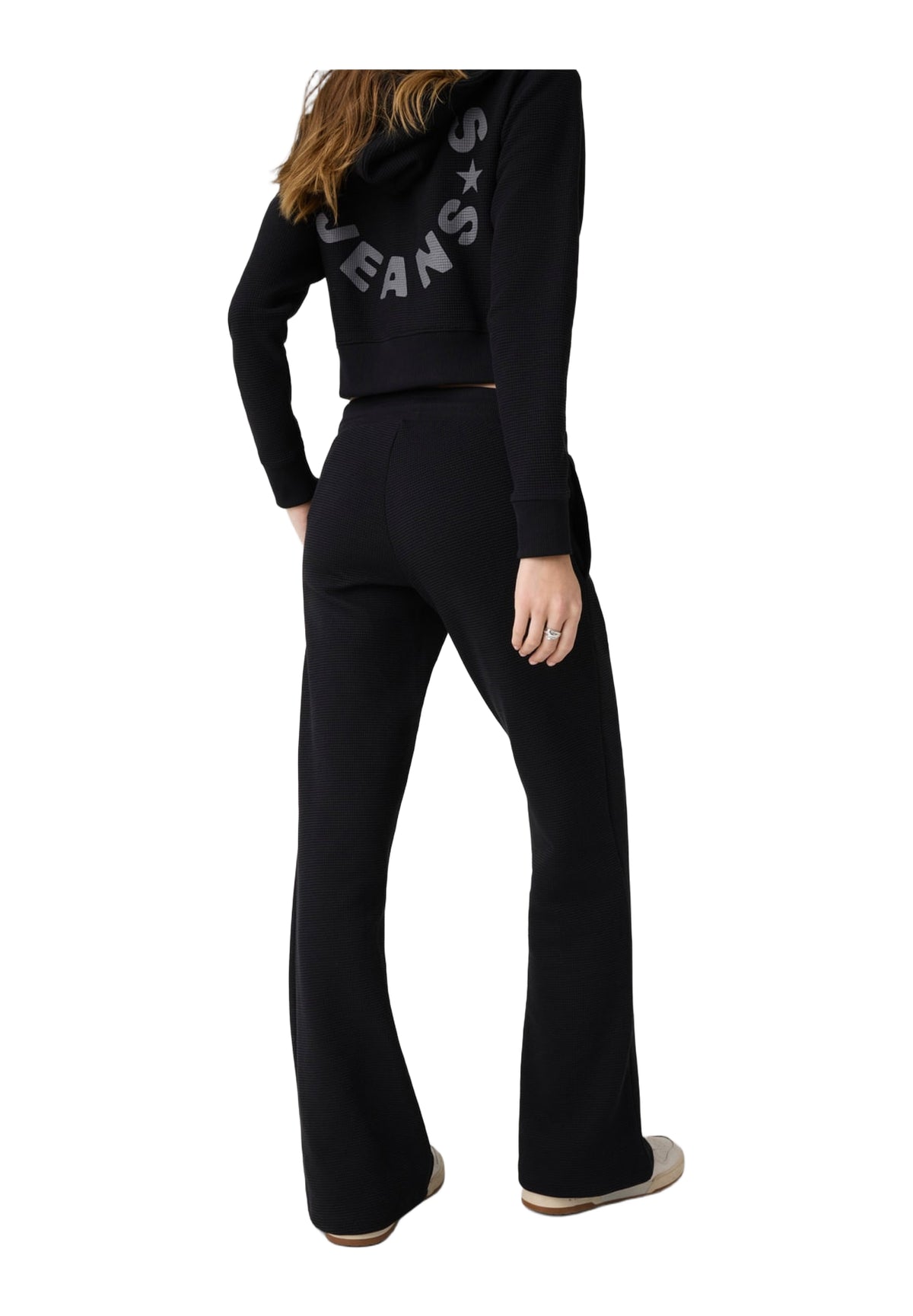 Pantaloni Tuta Gj Star Print Waffle W6YB07 Jet Black A996