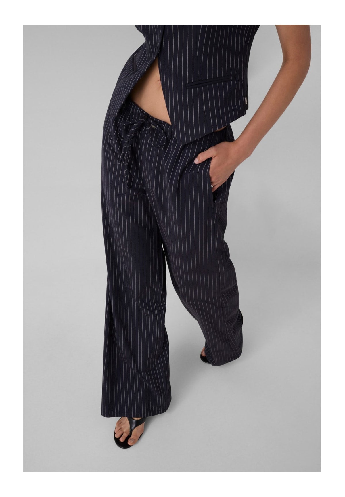 Pantaloni Gj Pull-On Pinstripe W6YB08 Daring Ocean Pinstri