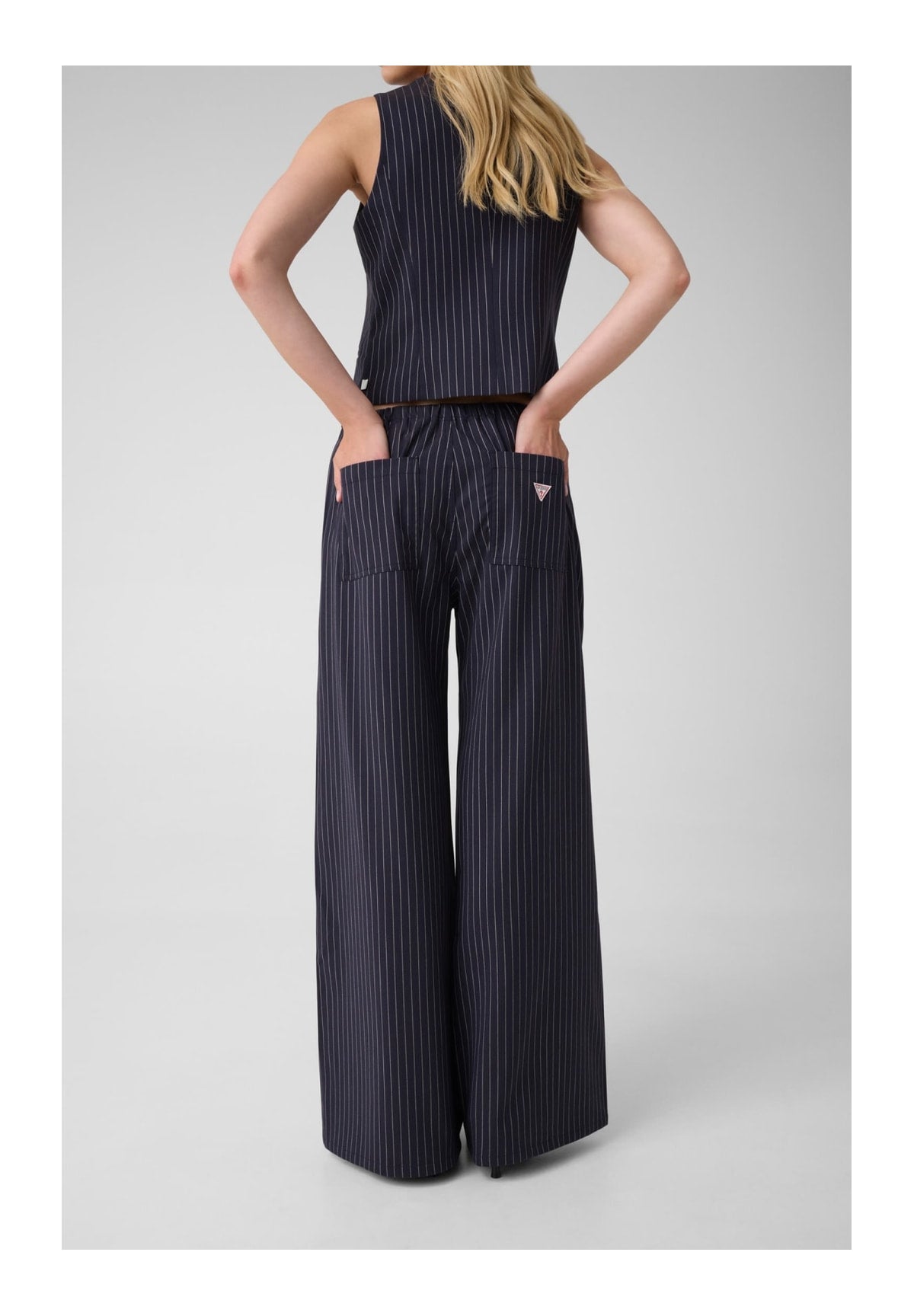 Pantaloni Gj Pull-On Pinstripe W6YB08 Daring Ocean Pinstri
